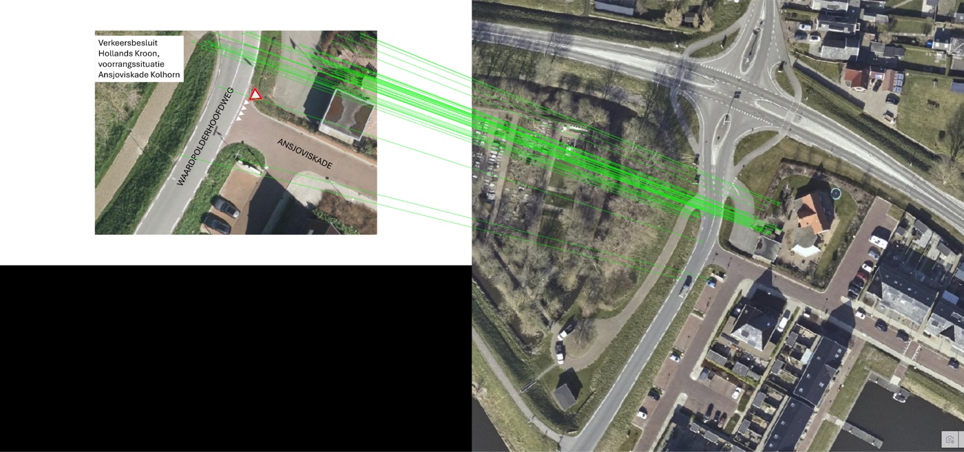 Feature matching visualization